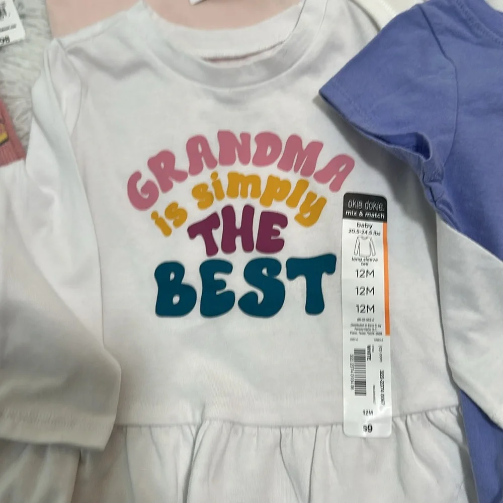 😊 NWT Bundle of 5 Girl’s Clothing Size 12mo
